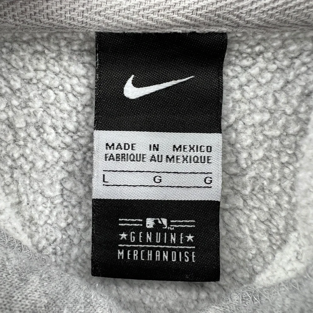 Nike Detroit Tigers Baseball Hoodie Mens Large Gray MLB Pullover Sweatshirt